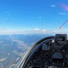 Flugwegposition um 12:33:31: Aufgenommen in der Nähe von Wartberg im Mürztal, 8661 St. Barbara im Mürztal, Österreich in 2453 Meter